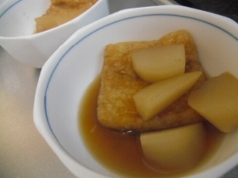 かぶと油揚げの煮物